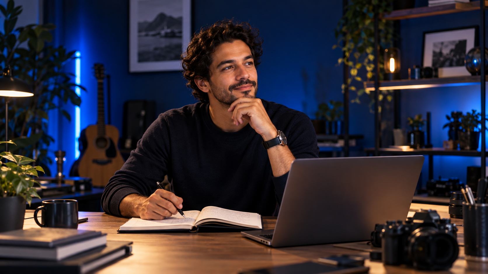 Criador em ambiente de produção de conteúdo